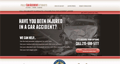 Desktop Screenshot of phillycaraccidentattorneys.com